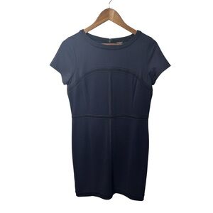 Ann Taylor Petite Black Classic Black Short Sleeve Dress Size 12P